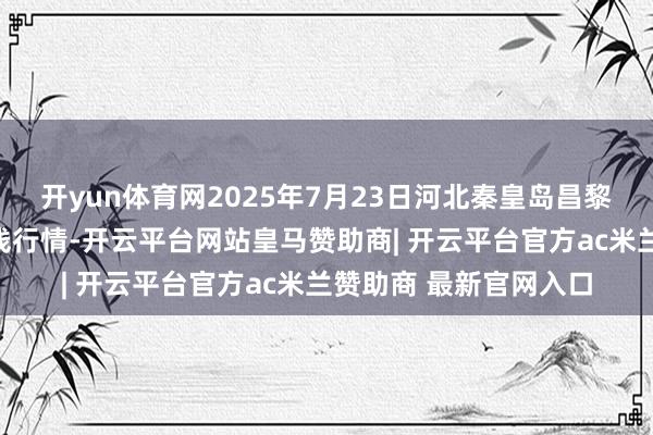 开yun体育网2025年7月23日河北秦皇岛昌黎农副产物批发市集价钱行情-开云平台网站皇马赞助商| 开云平台官方ac米兰赞助商 最新官网入口